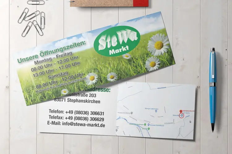 SteWa Markt Stephanskirchen Visitenkarten